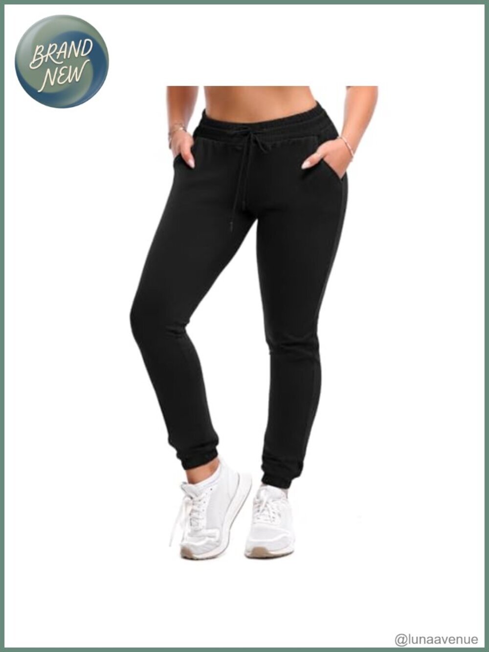 Women's High Waisted Joggers with Pockets, Athletic Sweatpants